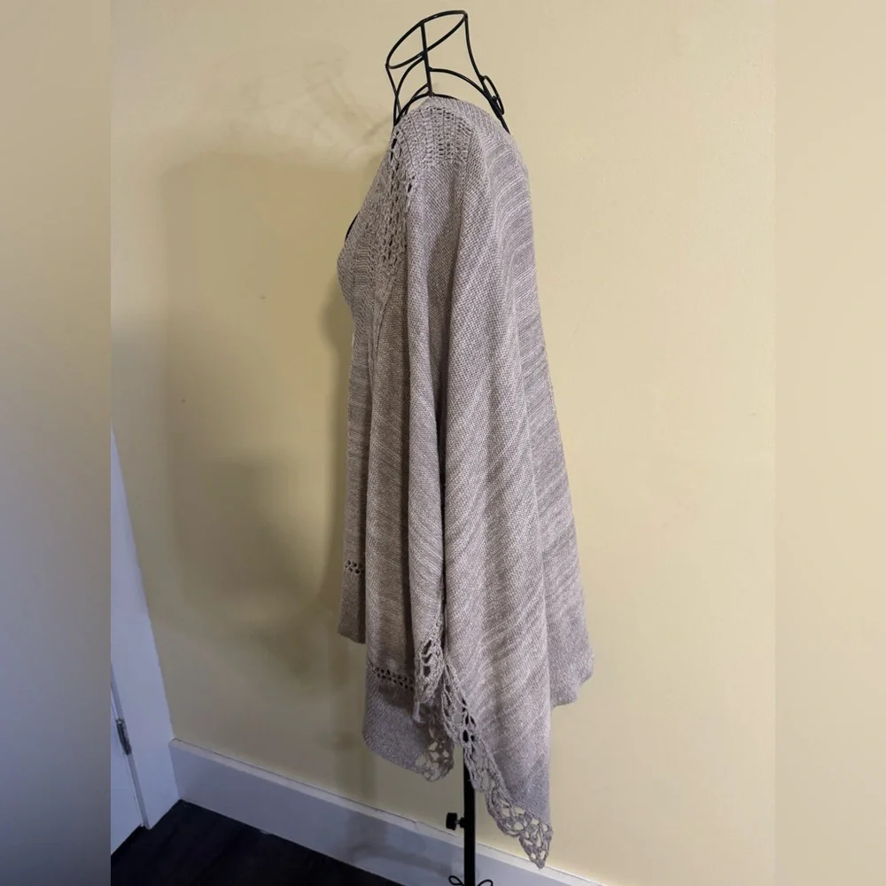 Free People Precious Pointelle Poncho Size Small